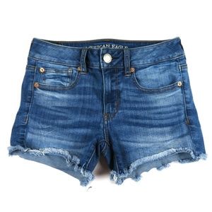 AMERICAN EAGLE Super Stretch Midi jean shorts